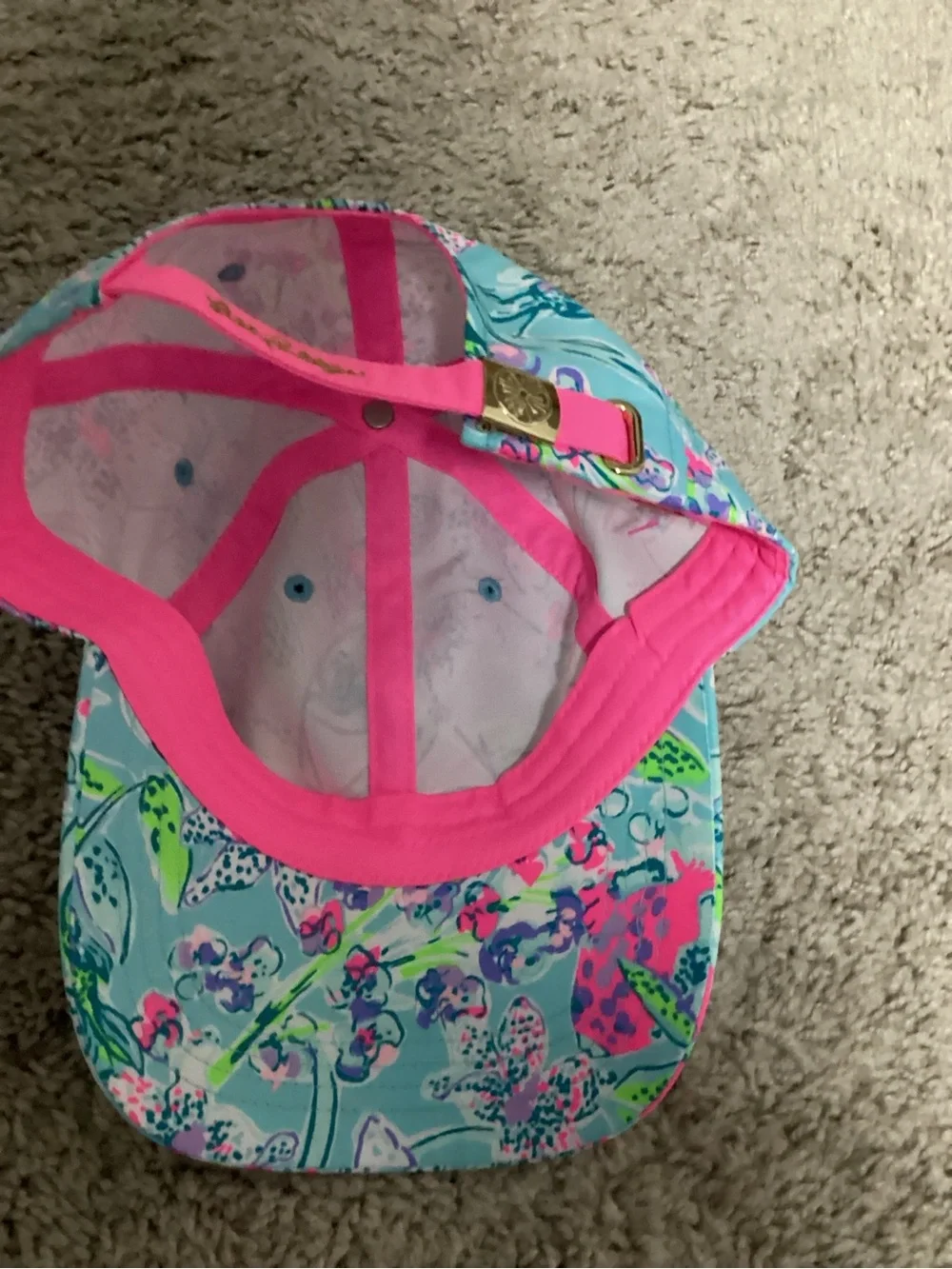 Lilly Pulitzer Run Around Printed Baseball Hat